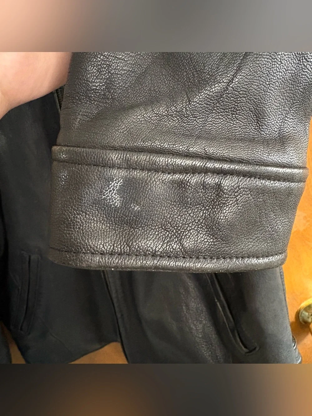 J. Crew Vintage Men's Black 100% Leather Bomber Jacket 90s Mcbling Grunge Preppy